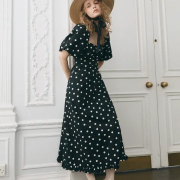 Queens Atlanta Pilka Dot Dress