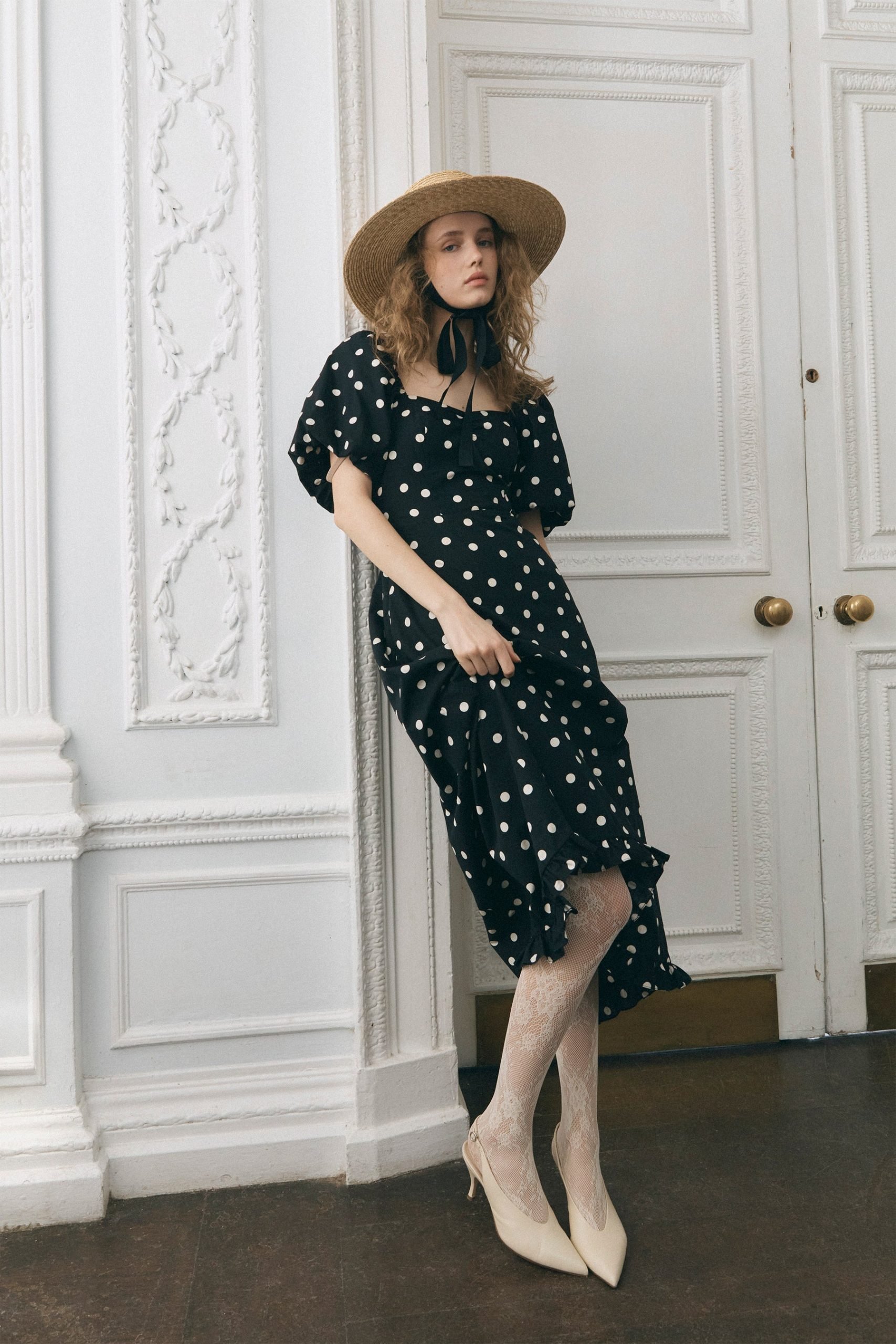 Queens Atlanta Pilka Dot Dress - Image 4